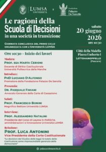 Sabato 20 giugno: La Scuola di Decisioni – diploma per i primi 23 corsisti