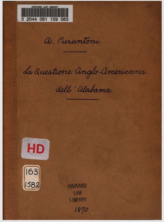 La questione anglo-americana dell’Alabama