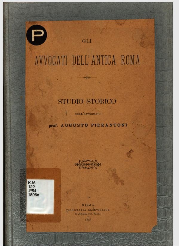 Gli avvocati dell’antica Roma